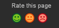 Rate this page icons