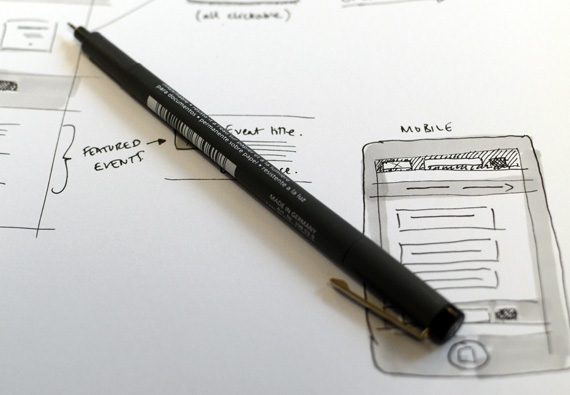 We're in the pen and paper stages of planning a new website